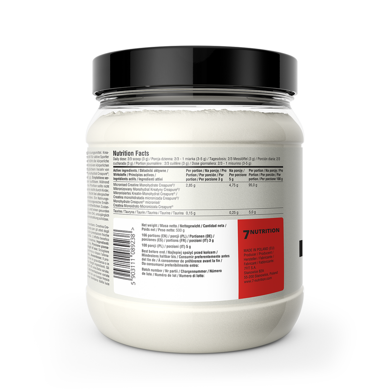 Creatine Creapure 500g - 7Nutrition – Advance Nutrition